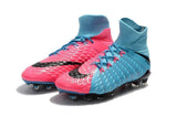 Nike Hypervenom Phantom III DF FG Soccer Cleats Blue Pink Black - studzsupply