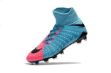 Nike Hypervenom Phantom III DF FG Soccer Cleats Blue Pink Black - studzsupply