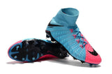Nike Hypervenom Phantom III DF FG Soccer Cleats Blue Pink Black - studzsupply