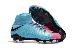 Nike Hypervenom Phantom III DF FG Soccer Cleats Blue Pink Black - studzsupply