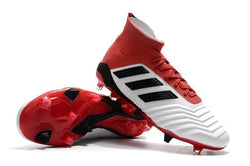 Adidas Predator 18.1 FG Soccer Cleats Red White Retro Black - studzsupply