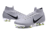 Nike Mercurial Superfly VI Elite FG Silver Black High Cut - studzsupply