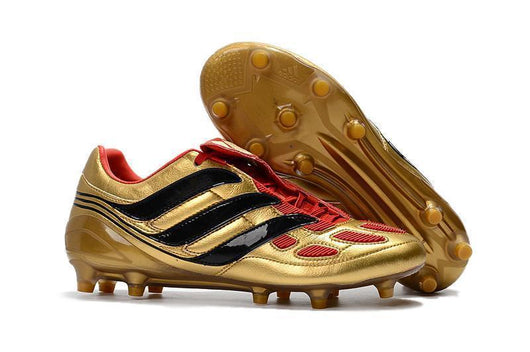 Adidas Predator Precision FG Soccer Cleats Golden Red Black - studzsupply