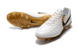 Nike Tiempo Legend VII FG Soccer Cleats White Golden - studzsupply