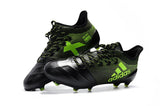 Adidas X Series Leather FG Cleats Black/Green