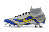 NIKE Mercurial Superfly VI 360 Elite FG Silver Blue Yellow Lining - studzsupply