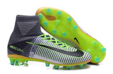 Nike Mercurial Superfly V AG Soccer Cleats Grey White Black Green - studzsupply