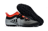 Adidas X Tango 16.1 Turf Soccer Cleats Grey Black Solar Red - studzsupply