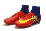 Nike Mercurial Superfly V Barcelona FG Soccer Cleats Red Blue Yellow - studzsupply