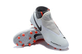 Nike Phantom Vision Elite DF FG Soccer Cleats White Orange Black - studzsupply