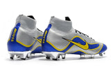 NIKE Mercurial Superfly VI 360 Elite FG Silver Blue Yellow Lining - studzsupply