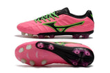 Mizuno Rebula V1 FG Soccer Cleats Pink Black Green - studzsupply