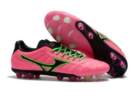 Mizuno Rebula V1 FG Soccer Cleats Pink Black Green - studzsupply