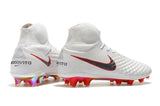 Nike Magista Obra II Elite DF FG Soccer Cleats White Metallic Black - studzsupply