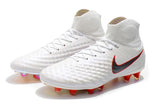 Nike Magista Obra II Elite DF FG Soccer Cleats White Metallic Black - studzsupply