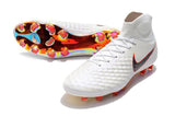 Nike Magista Obra II Elite DF FG Soccer Cleats White Metallic Black - studzsupply