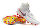 Nike Magista Obra II Elite DF FG Soccer Cleats White Metallic Black - studzsupply