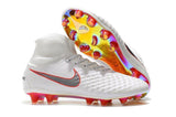 Nike Magista Obra II Elite DF FG Soccer Cleats White Metallic Black - studzsupply
