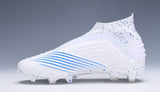 Adidas Predator 19.1 FG White Blue no Lace - studzsupply