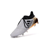 Adidas X 16+ Purechaos FG/AG Soccer Cleats White Gold Metallic Black - studzsupply