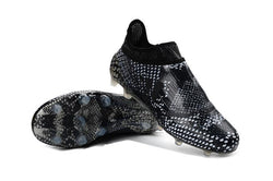 Adidas X 16+ Purechaos FG/AG Soccer Cleats Black Grey Snakeskin - studzsupply
