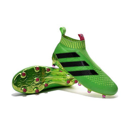 Adidas ACE 16+ Purecontrol FG/AG Soccer Cleats Solar Green Pink Black - studzsupply