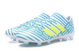 Adidas Nemeziz 17.3 FG Soccer Cleats Blue White Fluorescent Yellow - studzsupply