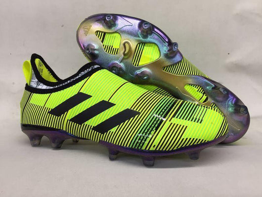 Adidas Glitch Skin 17 FG Soccer Shoes Fluorescent Green Black - studzsupply