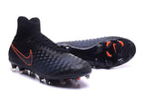 Nike Magista Obra II FG Football Shoes Black Total Crimson - studzsupply