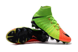 Nike Hypervenom Phantom III DF FG Soccer Cleats Electric Green Orange - studzsupply
