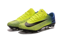 Nike Mercurial Vapor XI FG Soccer Cleats Yellow Black Blue - studzsupply