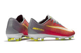 Nike Mercurial Vapor XI FG Soccer Cleats Red Grey Yellow White - studzsupply