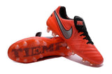 Nike Tiempo Legend VI FG Soccer Cleats Red Grey Black - studzsupply