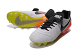 Nike Tiempo Legend VI FG Soccer Cleats White Orange Green - studzsupply