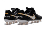 Nike Tiempo Legend VI FG Soccer Cleats Black White Gold - studzsupply