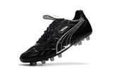 Hummer King kangaroo leather FG football shoes Black/Silver