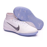 Nike Mercurial SuperflyX VI Elite IC Soccer Cleats White Metallic Grey - studzsupply