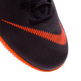 Nike Mercurial VaporX XII Academy IC Soccer Cleats Total Black Orange - studzsupply