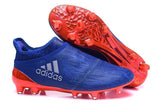 Adidas X 16+ Purechaos FG/AG Soccer Cleats All Blue Solar Red - studzsupply