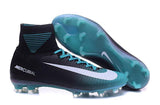 Nike Mercurial Superfly V FG Soccer Cleats Blue Black White - studzsupply