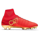 Nike Mercurial Superfly V CR7 FG Soccer Cleats Red Golden - studzsupply