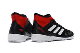 Adidas Predator IC Indoor Flat Soccer Shoes Black/White/Red