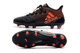 Adidas X Series Leather FG Cleats Black/Orange