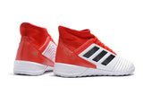 Adidas Predator IC Indoor Flat Soccer Shoes Red/White/Black