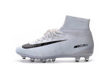 Nike Mercurial Superfly V AG Soccer Cleats White Black - studzsupply