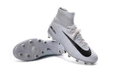 Nike Mercurial Superfly V AG Soccer Cleats White Black - studzsupply