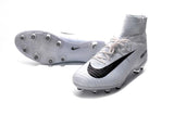 Nike Mercurial Superfly V AG Soccer Cleats White Black - studzsupply