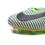 Nike Mercurial Superfly V AG Soccer Cleats Grey White Black Green - studzsupply