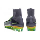 Nike Mercurial Superfly V AG Soccer Cleats Grey White Black Green - studzsupply