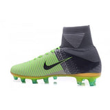 Nike Mercurial Superfly V AG Soccer Cleats Grey White Black Green - studzsupply